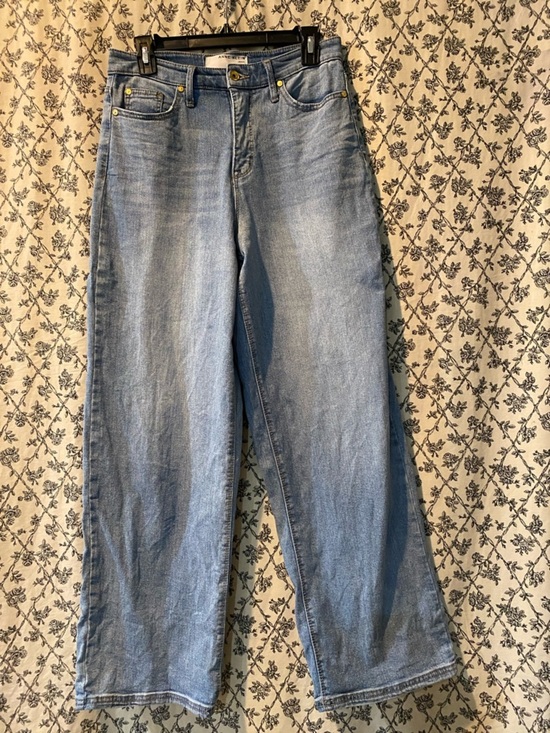 Anne Klein Denim - Anne Klein Light Blue Wide Leg Jeans